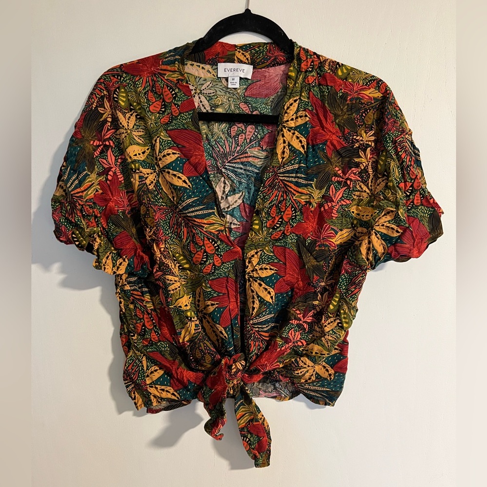 Evereve Mazey Tie Front Tie